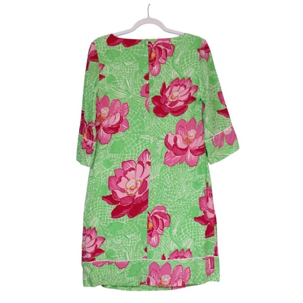 NWT Lilly Pulitzer Lyla Dress Size 6 Novelty Print Floral Resortwear Tropical - Picture 10 of 13